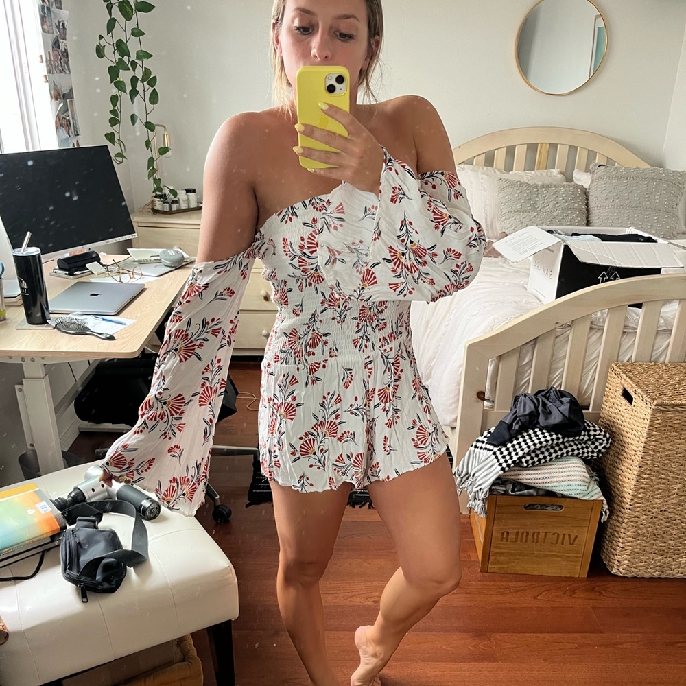 Free People Floral Romper